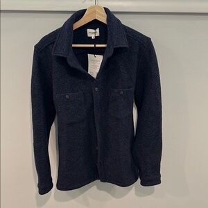 Sezane “Mottled Blue” Men’s Shirt Jacket
